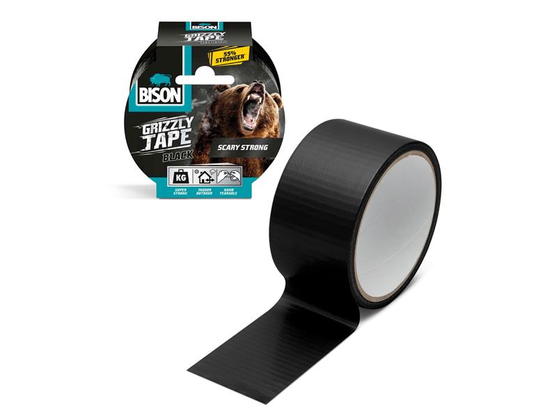 Páska lepicí BISON Grizzly B14096 černá 10m