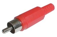 Konektor CINCH kabel plast červený