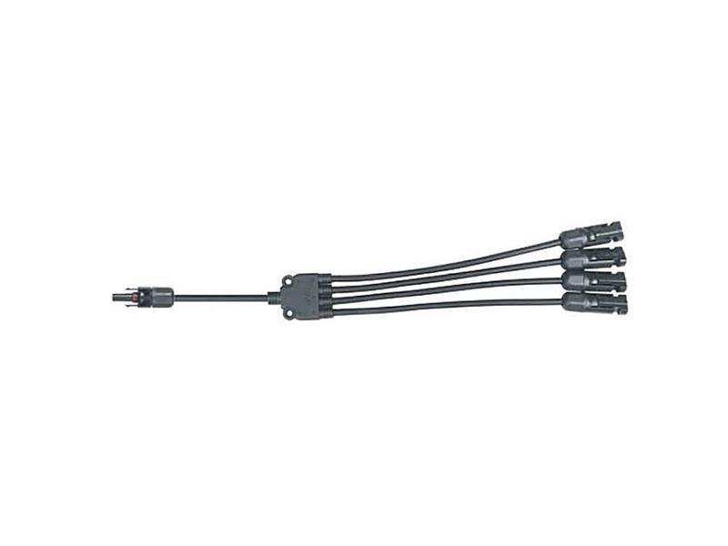 E-shop Kábel TIPA MC4 rozbočenie 1x zdierka/ 4x konektor 30cm