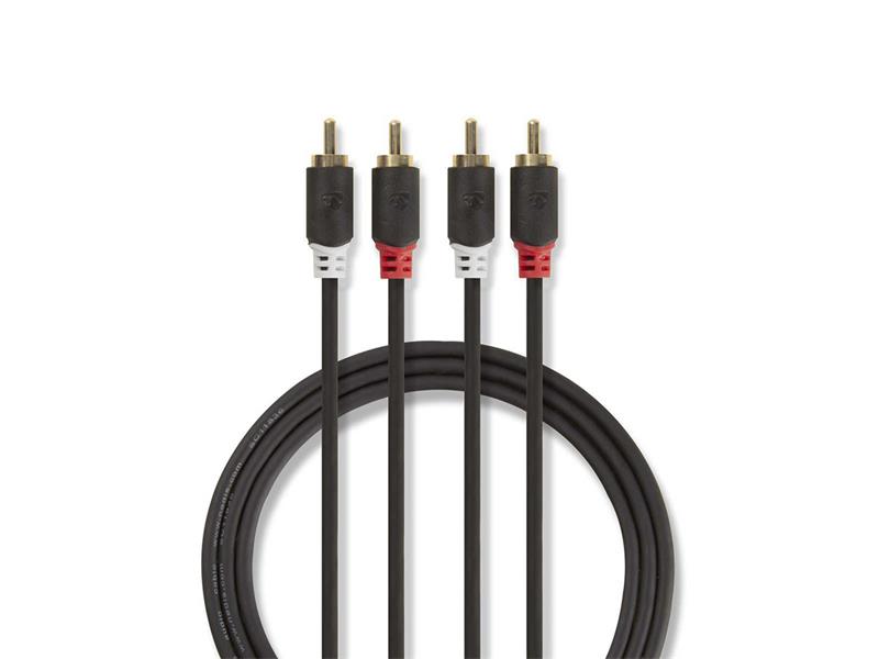 Kabel NEDIS 2xCINCH konektor/2xCINCH konektor 1m
