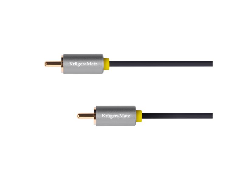 Kabel KRUGER & MATZ CINCH konektor/CINCH konektor 1m KM1201 Basic