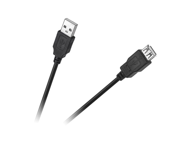 Kabel CABLETECH Eco-Line 1x USB konektor - 1x USB zdířka 1,5m