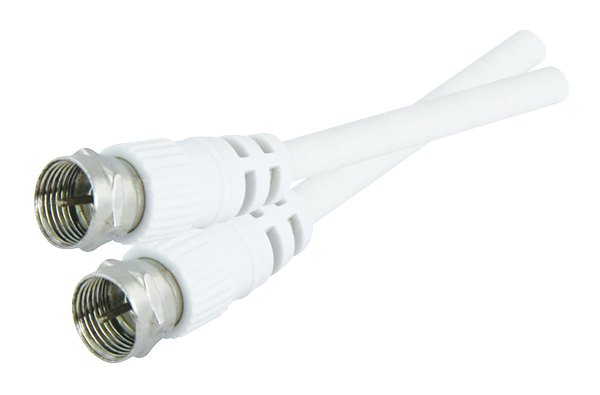 Anténní kabel F / F  TIPA 1,5m bílá
