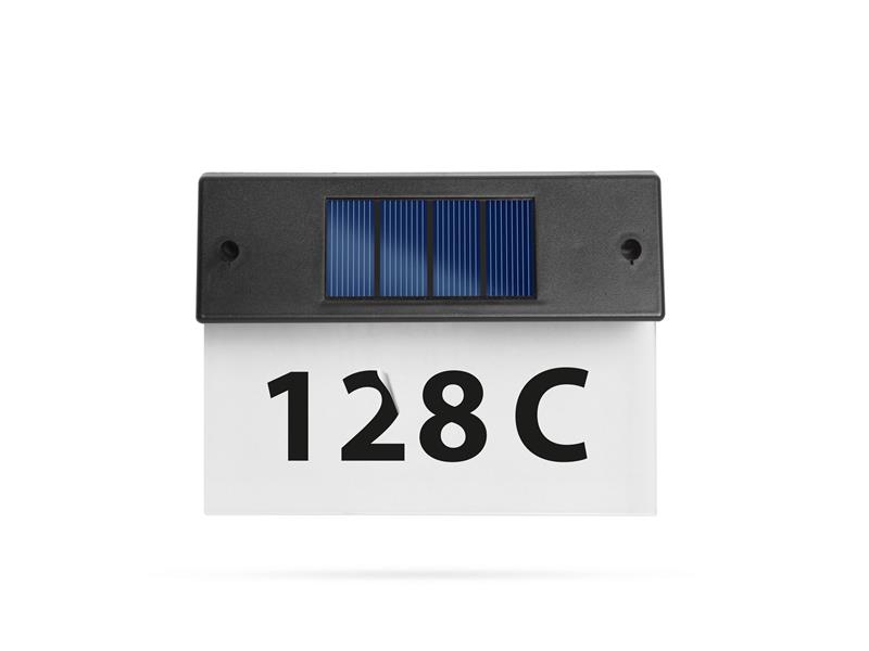 Svítidlo solární 11446C s číslem domu