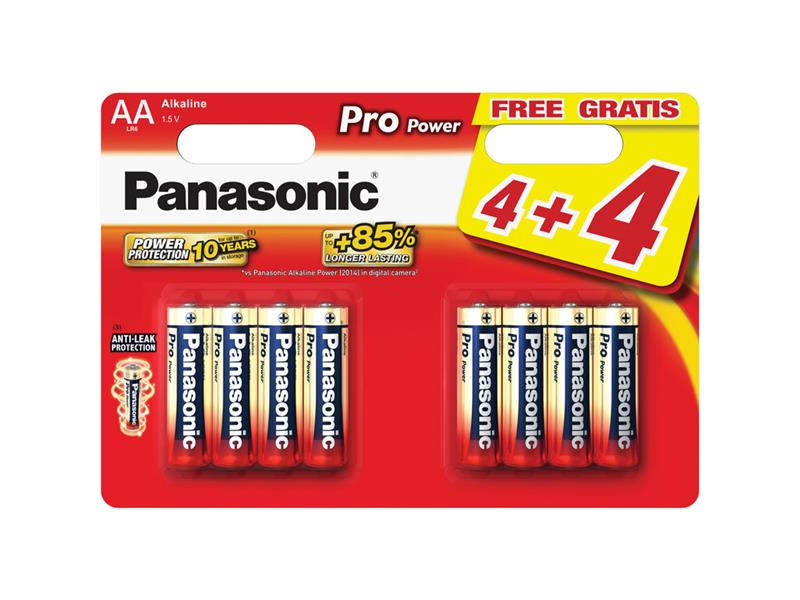 Baterie AA (R6) alkalická PANASONIC Pro Power 8ks / blistr