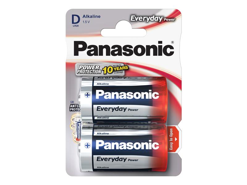 Baterie D (R20) alkalická PANASONIC Everyday Power 2ks / blistr