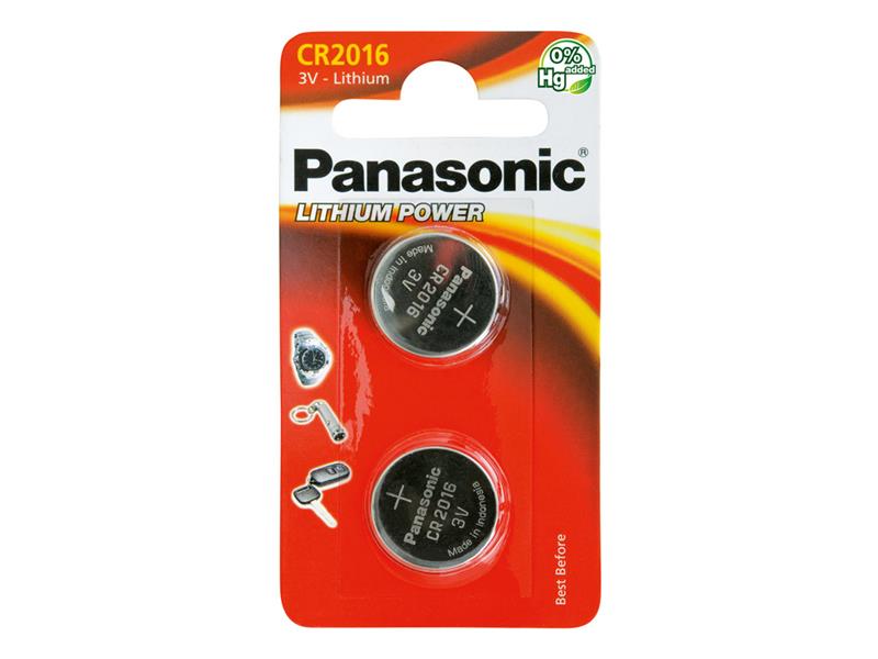 Baterie CR2016 PANASONIC lithiová 2ks / blistr