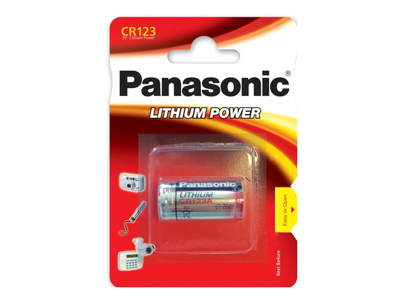 Baterie CR123 PANASONIC lithiová 1BP