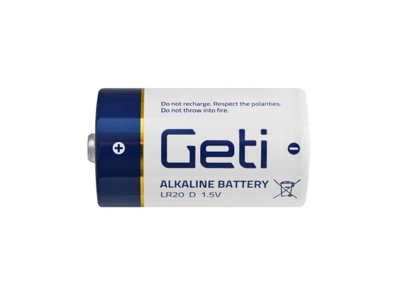 Baterie D (LR20) alkalická GETI