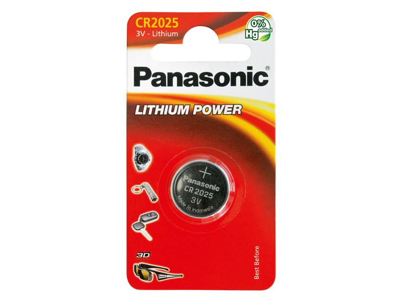 Baterie CR2025 PANASONIC lithiová 1BP