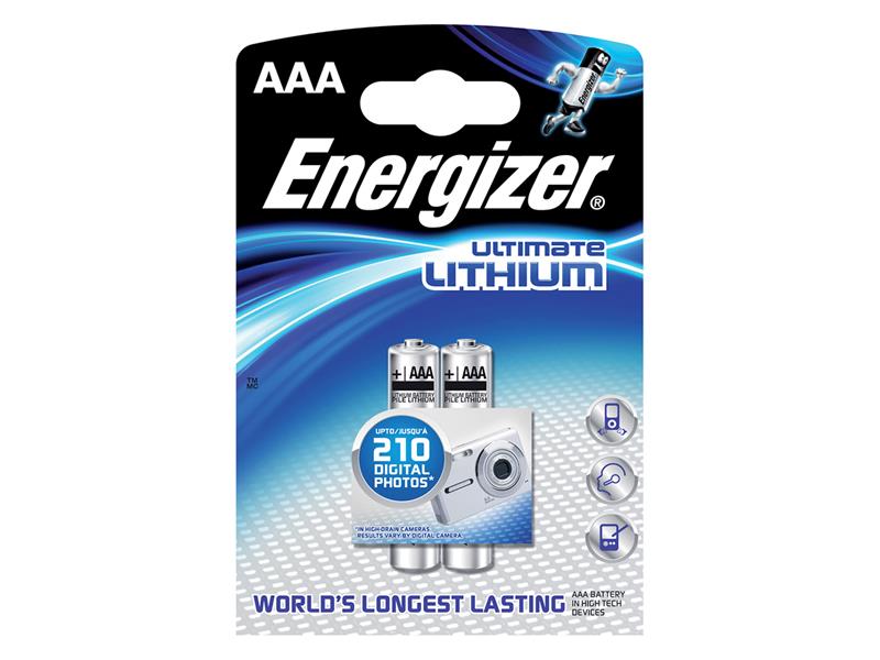 Baterie lithiová AAA R03 1,5V ENERGIZER Ultimate 2BP