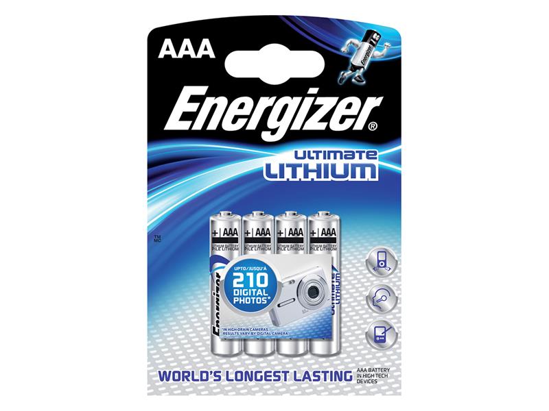 Baterie lithiová AAA R03 1,5V ENERGIZER Ultimate 4BP