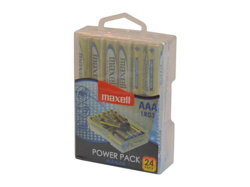 Baterie AAA (R03) alkalická MAXELL Power Pack 24ks