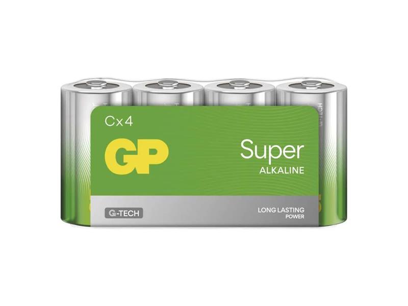 Batéria C (R14) alkalická GP Super 4ks