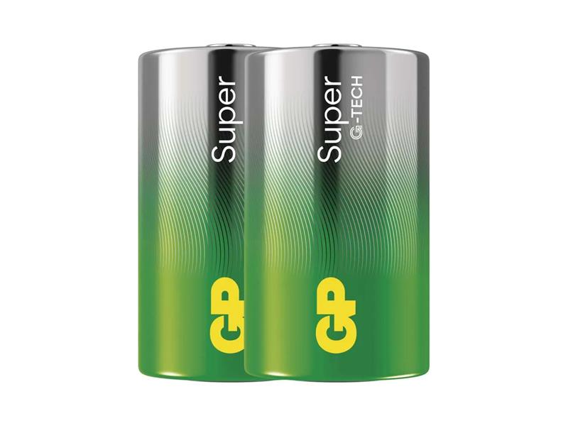 Batéria D (R20) alkalická GP Super 2ks (fólia)