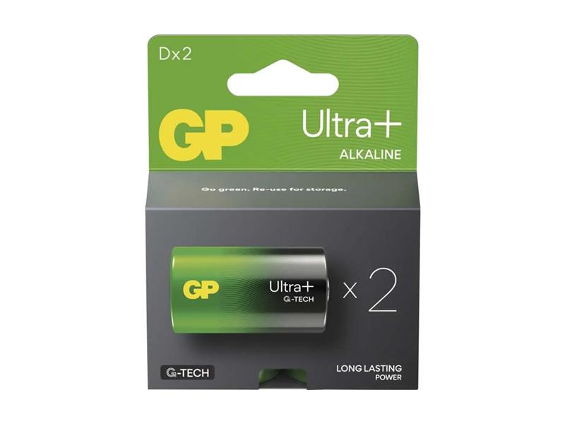 Batérie D (LR20) alkalická GP Ultra Plus 2ks