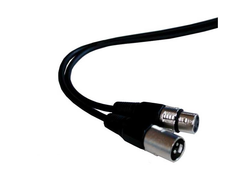 Kabel mikrofonní nebo DMX kabel XLR koncovka/XLR zásuvka 1,5m