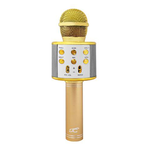Dětský karaoke mikrofon LTC LXMIC100R Gold