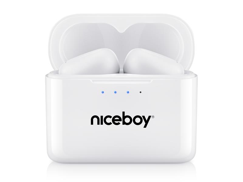 Sluchátka Bluetooth NICEBOY HIVE Podsie 2021 POLAR WHITE