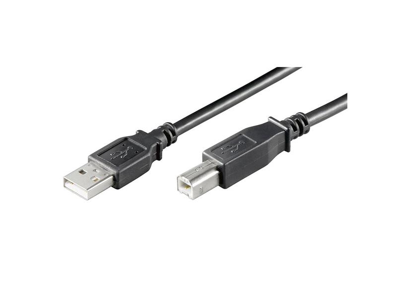 Kabel NEDIS 1x USB 2.0 A konektor - 1x USB 2.0 B konektor 0.5m