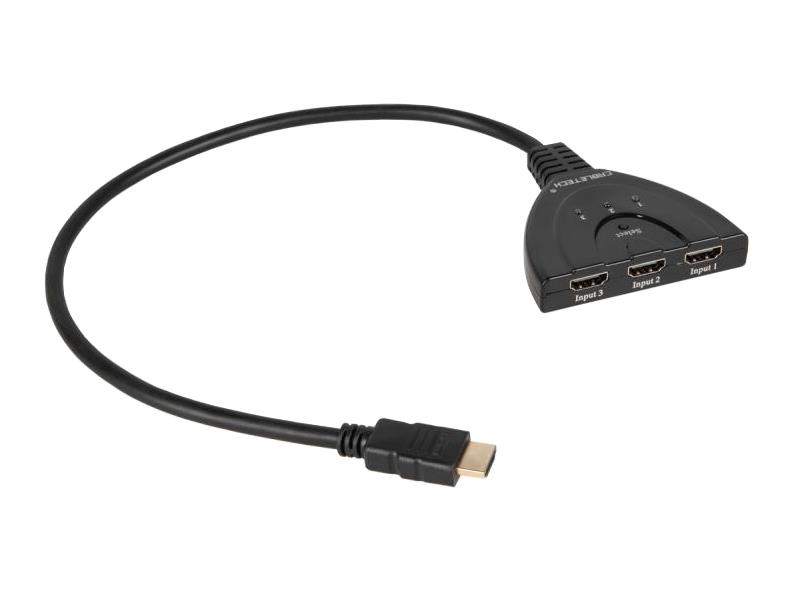 Přepínač 3x HDMI - 1x HDMI CABLETECH ZLA0310