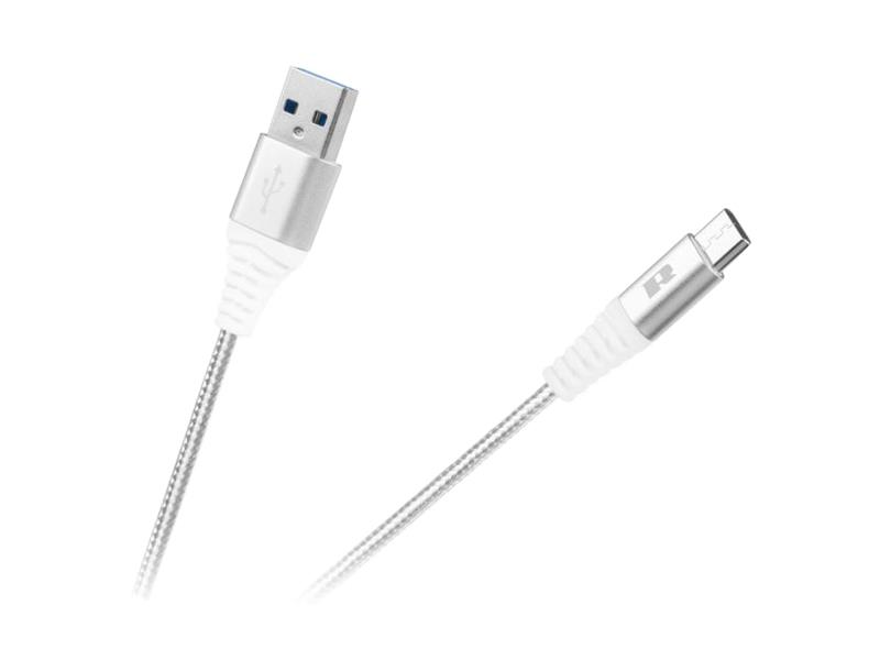 Kabel REBEL RB-6001-100-W USB/USB-C 1m White