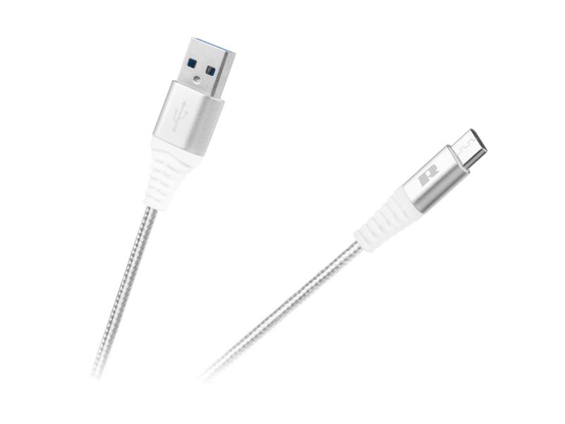 Kabel REBEL RB-6001-050-W USB/USB-C 0,5m White