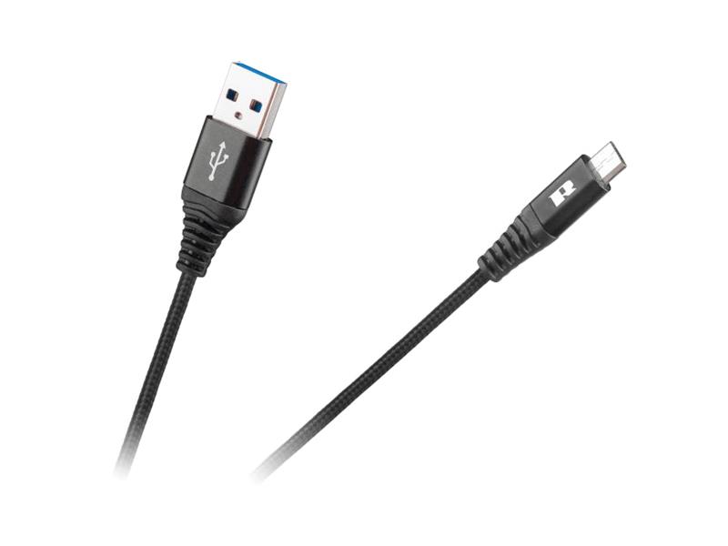 Kabel REBEL USB/Micro USB černý 2m