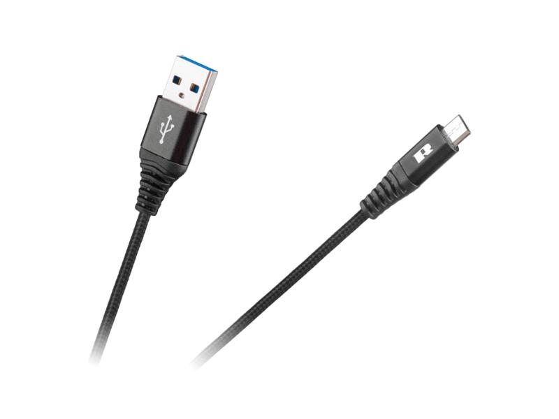 Kabel REBEL USB/Micro USB černý 1m
