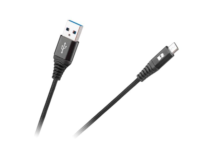 Kabel REBEL USB/Micro USB černý 0,5m