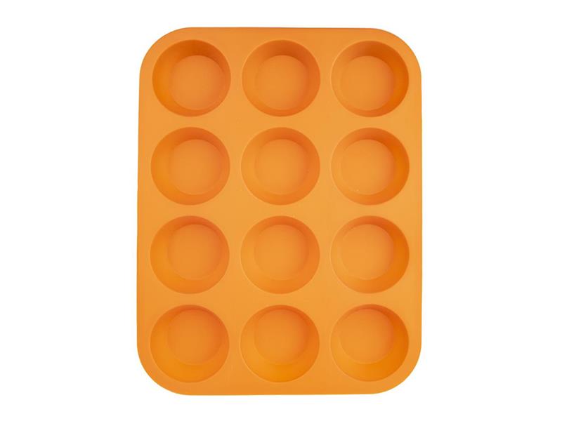Forma na pečení ORION Muffiny 12 silikon oranžová