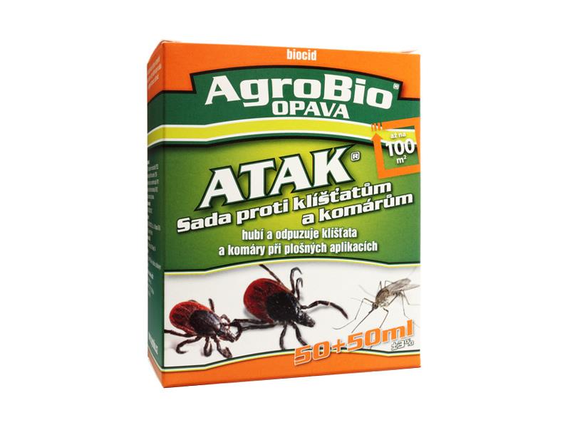 Sada proti klíšťatům a komárům AGROBIO Atak 100ml