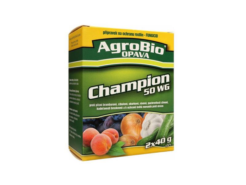 Přípravek proti houbovým a bakteriálním chorobám AgroBio Champion 50 WG 2x40g