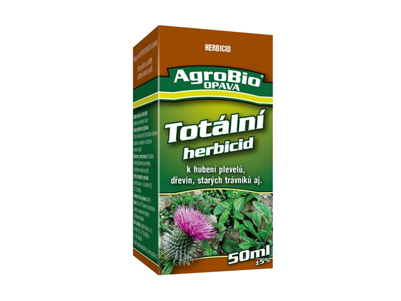 Přípravek k hubení jednoletých a víceletých plevelů AgroBio Totální herbicid 50 ml