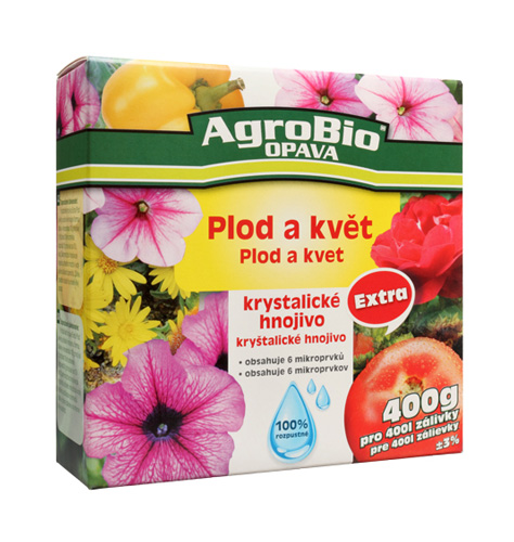 Hnojivo krystalické AgroBio KH Extra Plod a květ 400g