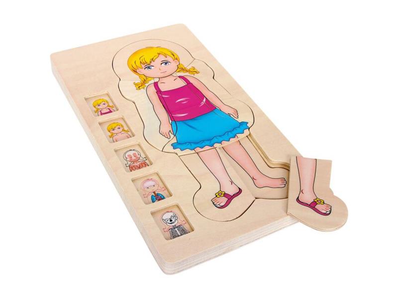 Dětské puzzle SMALL FOOT Anatomie dřevěné