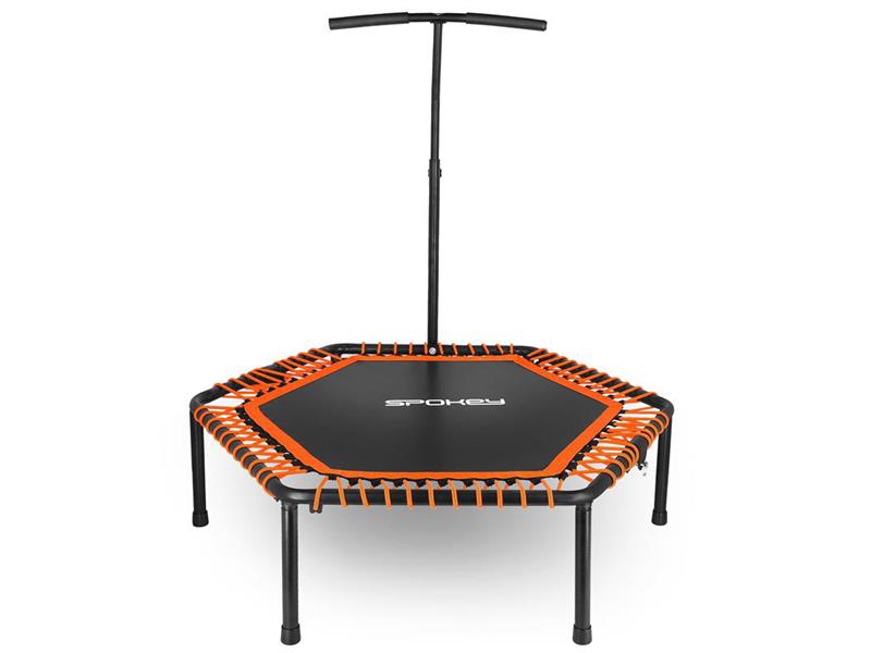 Fitness trampolína SPOKEY JUMPER MINI skládací oranžová
