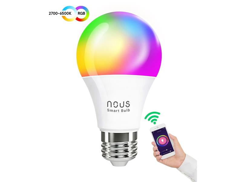 Smart žárovka LED E27 9W RGB NOUS P3 WiFi Tuya