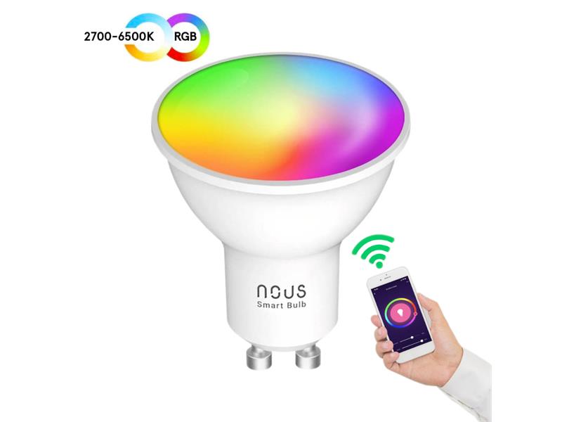 Smart žárovka LED GU10 4.5W RGB NOUS P8 WiFi Tuya
