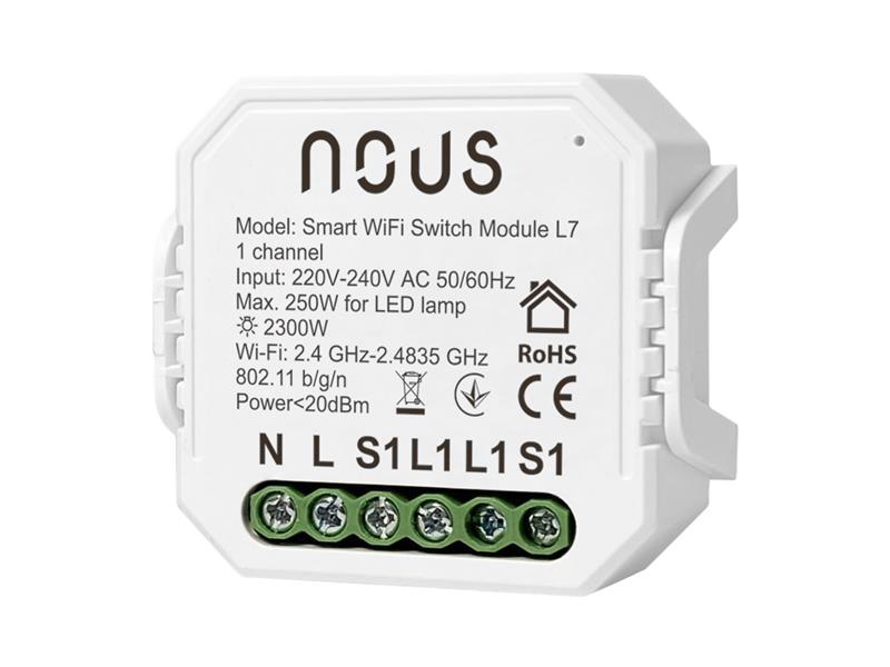 Smart ovladač NOUS L7 1-kanálový WiFi Tuya