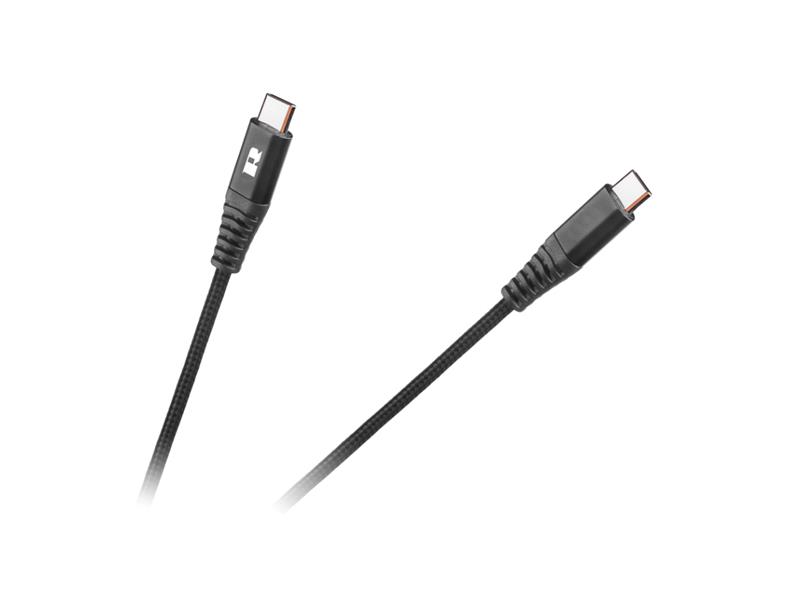 Kabel REBEL RB-6003-100-B  USB-C/USB-C 1m