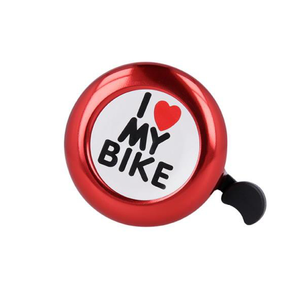 Zvonek na kolo FOREVER Red I love my bike