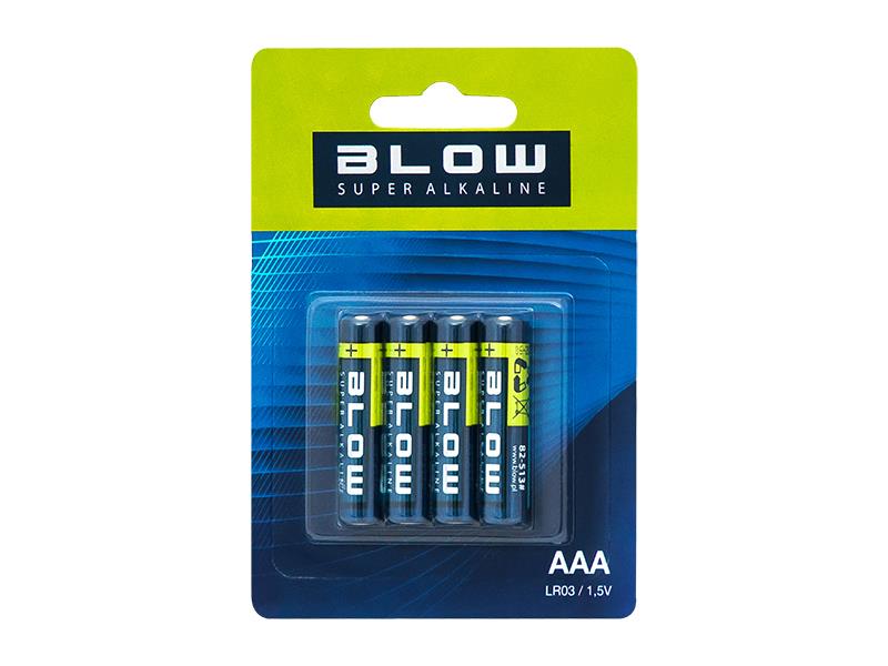 Baterie AAA (LR03) alkalická BLOW Super Alkaline 4ks / blistr