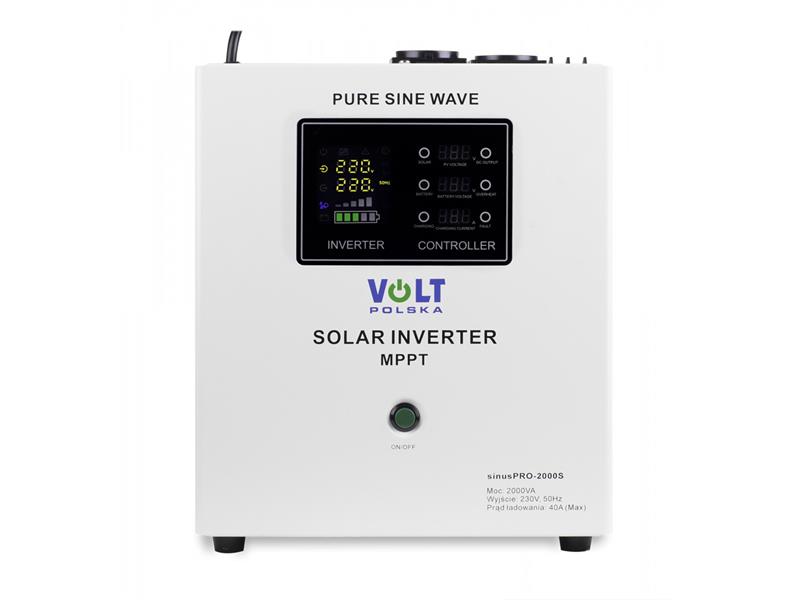 Solární regulátor VOLT Sinus Pro 2000 S 24/230V 2000VA 1400W MPPT 40A