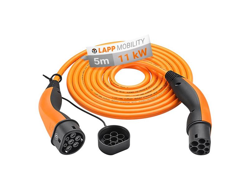 Kabel nabíjecí Helix LAPP 61796 typ 2 11kW 20A 3 fáze 5m pro elektromobily