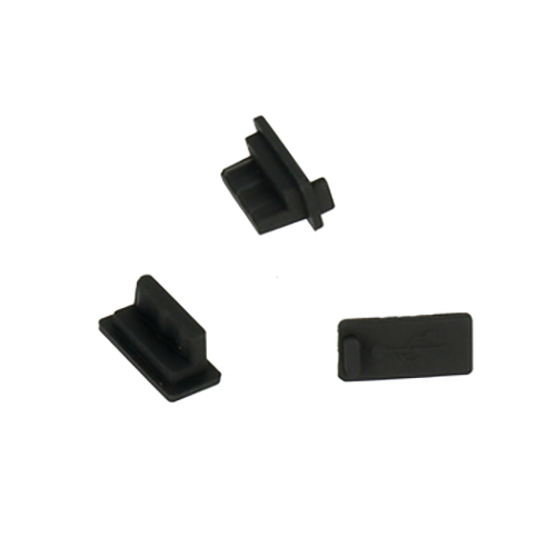 Záslepka pro konektor Micro USB 10ks Black