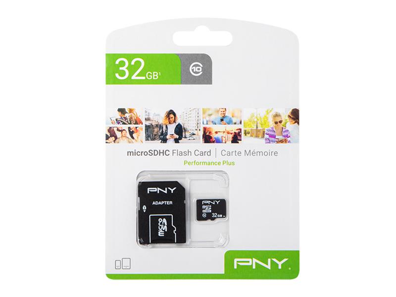 Paměťová karta PNY Micro SD 32GB Cl10 s adaptérem