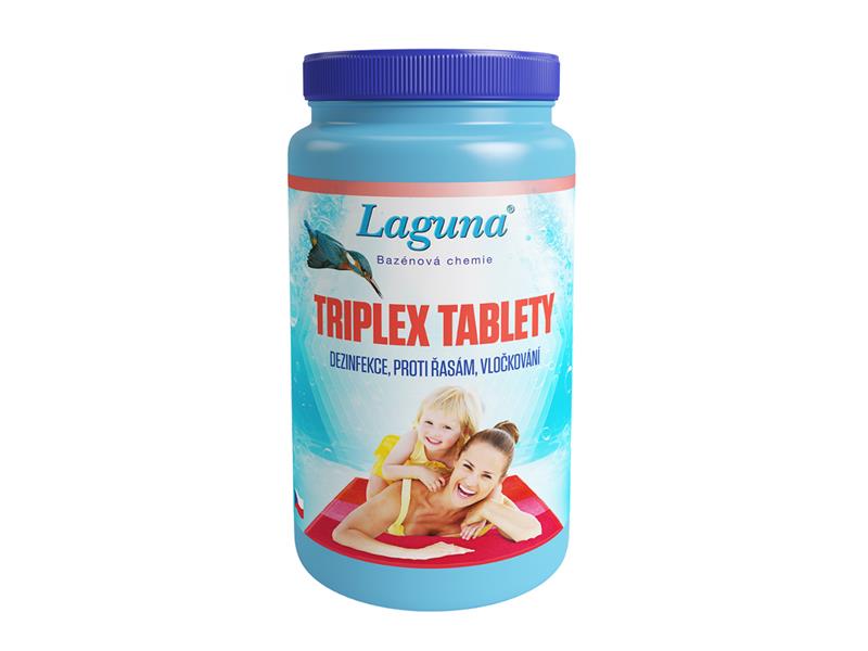 Multifunkční tablety pro chlorovou dezinfekci bazénové vody LAGUNA 3v1 Triplex 1kg