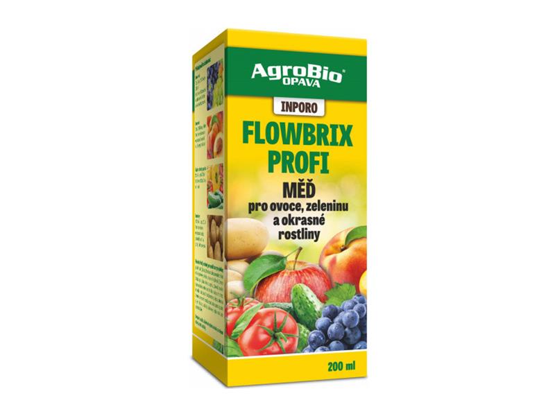 Měď pro ovoce, zeleninu a okrasné rostliny AGROBIO Inporo Flowbrix Profi 200ml