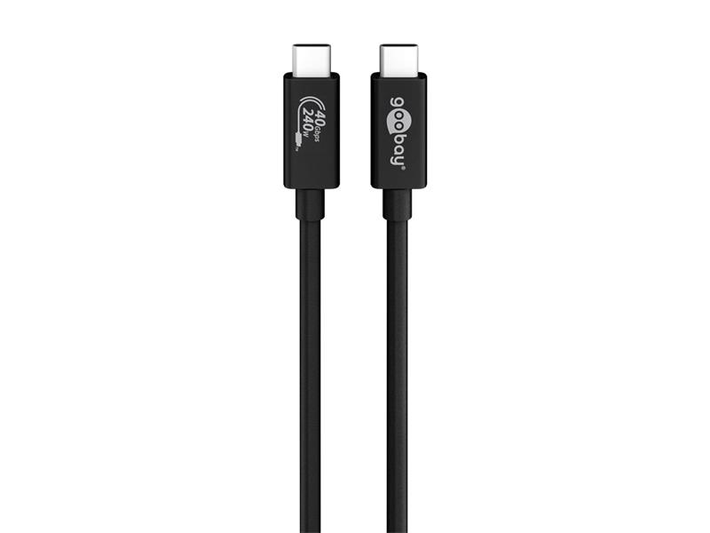 E-shop Kábel GOOBAY 61716 USB-C/USB-C 0,7m Black